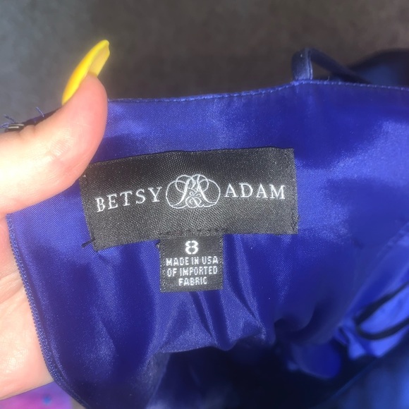 long blue grad dress - Picture 3 of 5